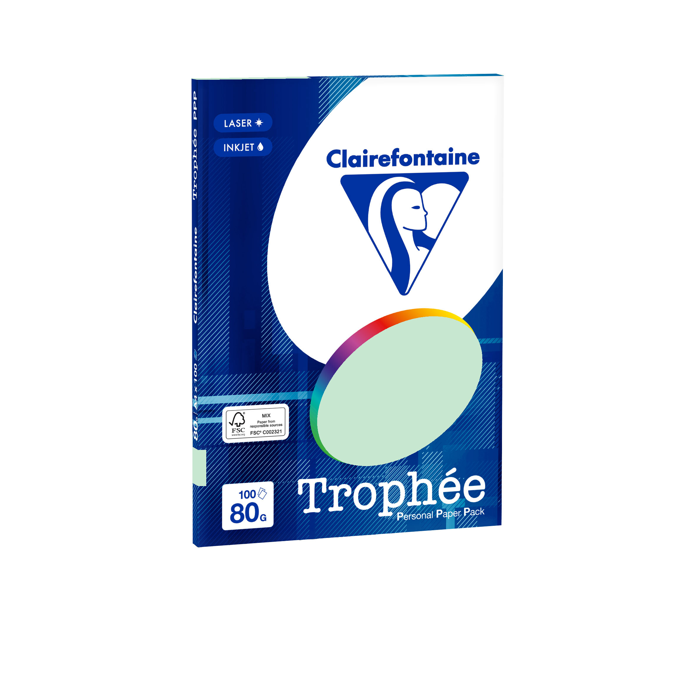 TROPHEE A4 80G GROEN 100V 4105C